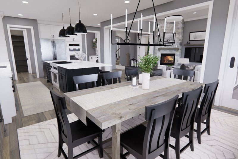 Dream House Plan - Interior - Dining Room 1 for Country House Plan #51-1568 - 4 bed, 3.5 bath