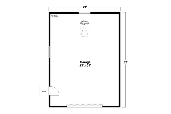 Architectural House Design - Farmhouse Floor Plan - Main Floor Plan #124-1327
