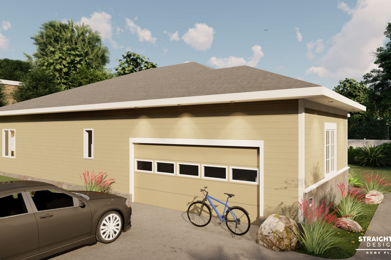 Architectural House Design - Exterior - Other Elevation 1 for Ranch House Plan #1122-13 - 2 bed, 2 bath