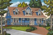 Country Style House Plan - 4 Beds 3 Baths 1673 Sq/Ft Plan #456-11 