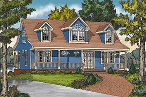 Country Exterior - Front Elevation Plan #456-11