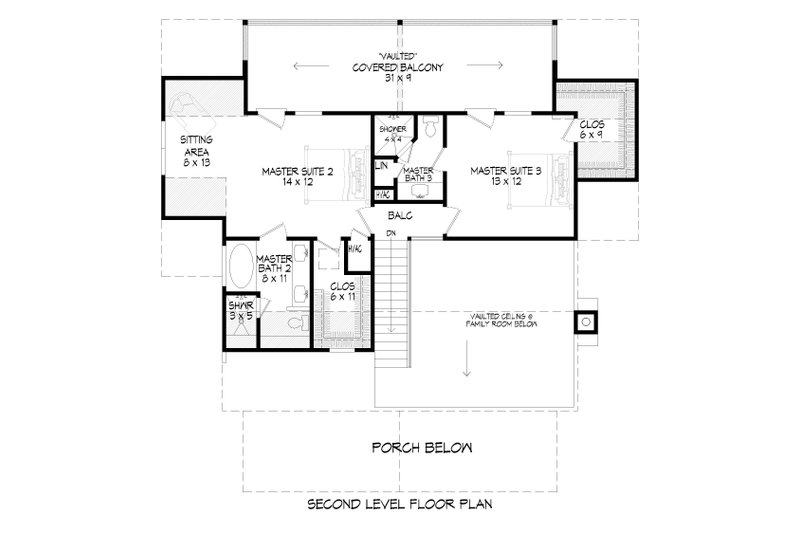 House Plan Design - Floor Plan - Upper Floor for Country House Plan #932-594 - 3 bed, 3.5 bath