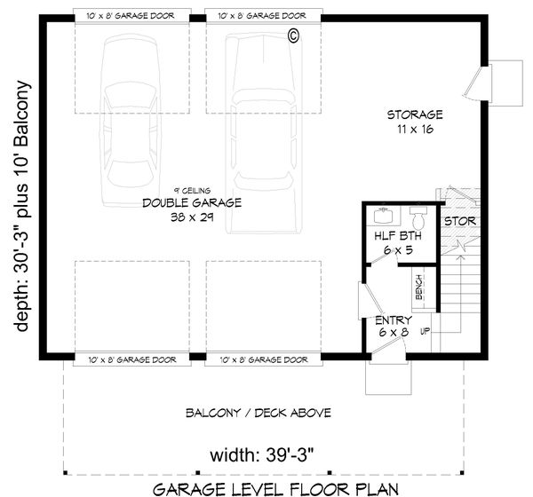 Home Plan - Contemporary Floor Plan - Main Floor Plan #932-256