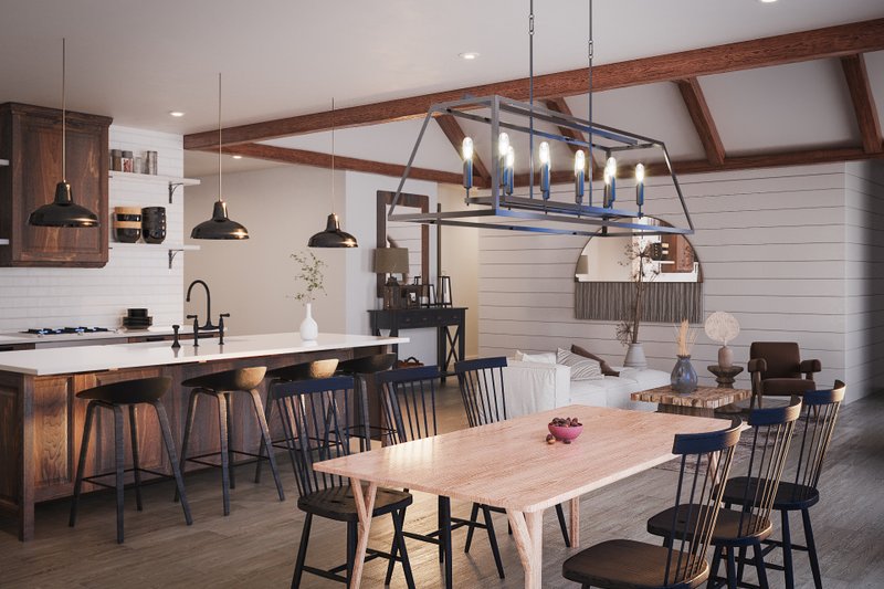 Dream House Plan - Interior - Dining Room for Farmhouse House Plan #23-2750 - 3 bed, 2.5 bath