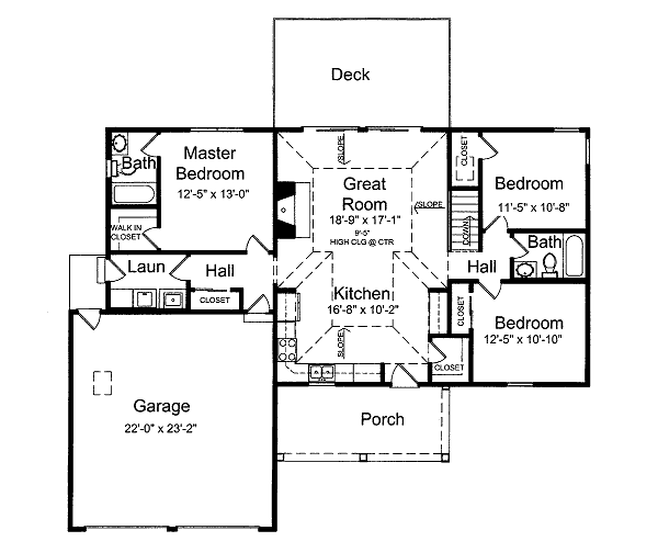Home Plan - Country Floor Plan - Main Floor Plan #46-411