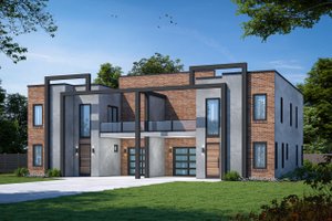 House Plan Design - Modern Exterior - Front Elevation Plan #20-2534