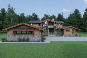 Contemporary Exterior - Front Elevation Plan #1070-94