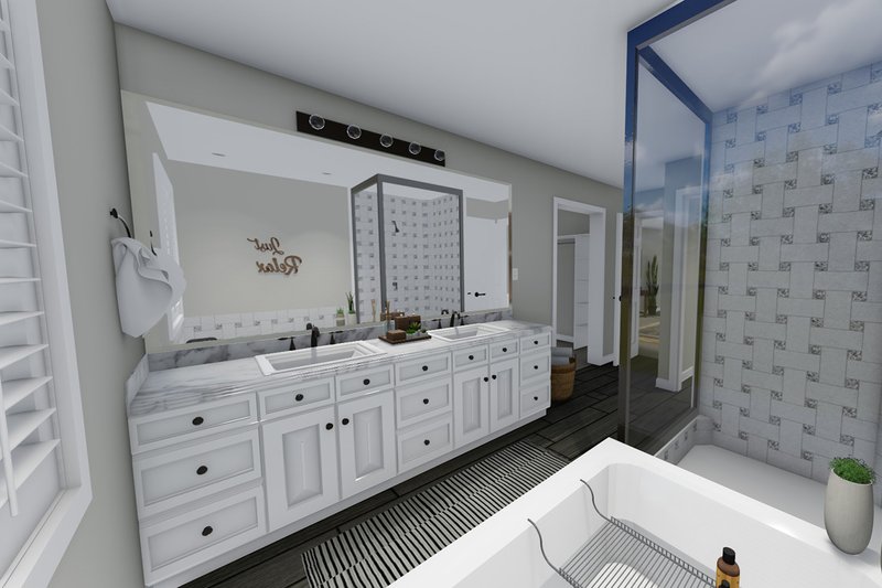 House Plan Design - Interior - Master Bathroom 1 for Traditional House Plan #1060-37 - 3 bed, 2.5 bath