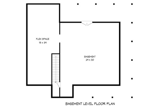 Floor Plan - Lower Floor for Country House Plan #932-874 - 2 bed, 2.5 bath