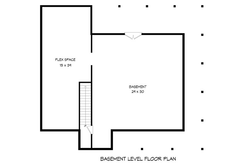 Dream House Plan - Floor Plan - Lower Floor for Country House Plan #932-874 - 2 bed, 2.5 bath