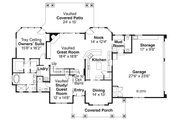 Craftsman Style House Plan - 4 Beds 3.5 Baths 2674 Sq/Ft Plan #124-582 