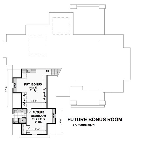 Craftsman Floor Plan - Upper Floor Plan #51-570