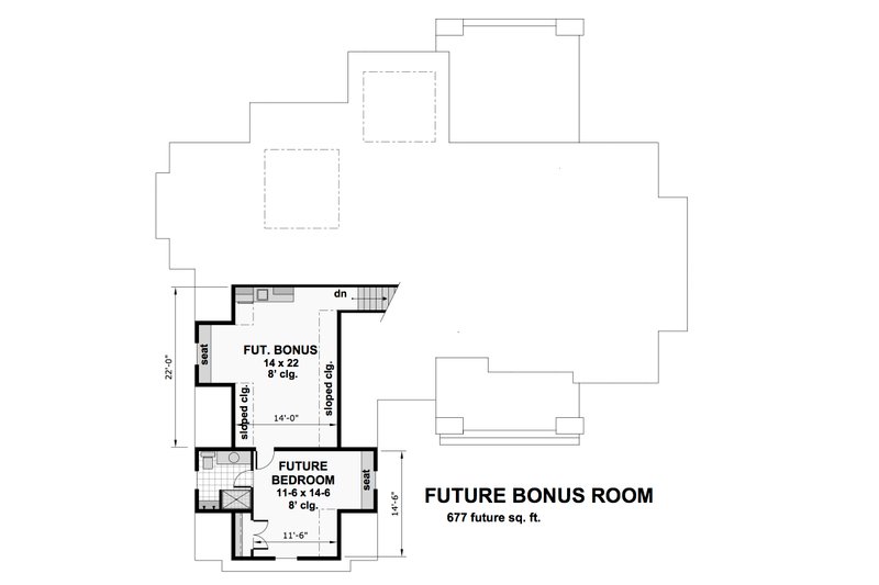 House Plan Design - Floor Plan - Upper Floor for Craftsman House Plan #51-570 - 4 bed, 3 bath