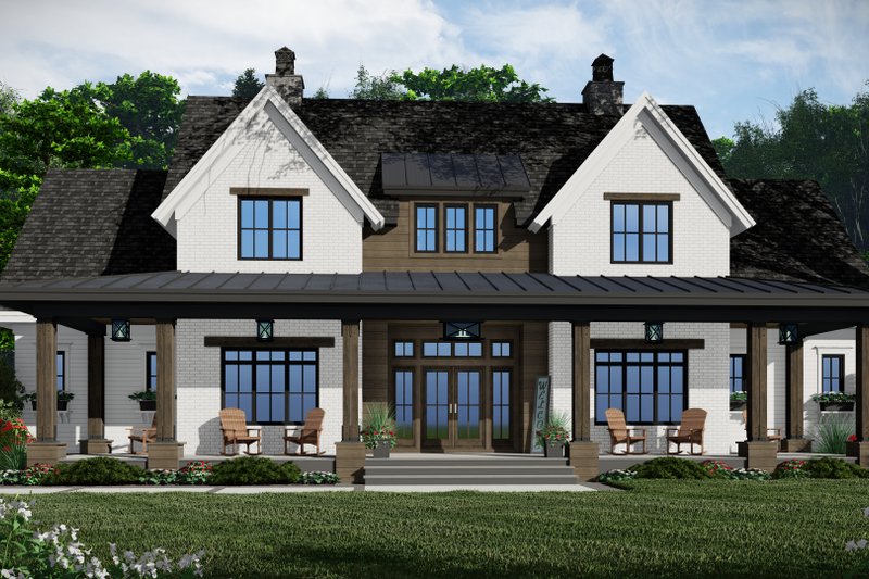 House Plan Design - Farmhouse Exterior - Front Elevation Plan #51-1241