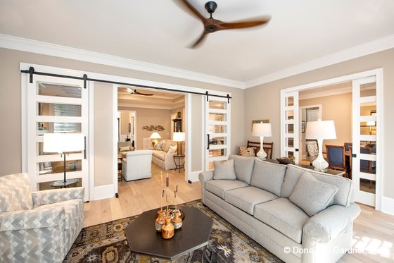 Interior - Family Room 1 for Country House Plan #929-1006 - 3 bed, 3.5 bath