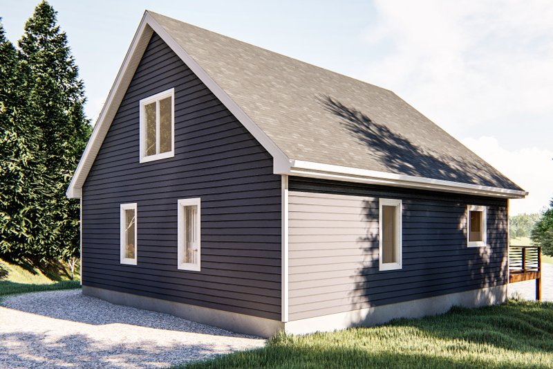 Home Plan - Exterior - Rear Elevation for Traditional House Plan #455-289 - 2 bed, 1 bath