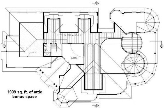 Floor Plan - Other Floor House Plan #60-482 - 3 bed, 3.5 bath