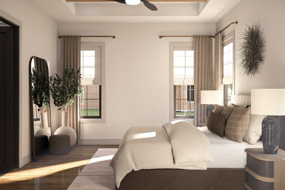 Interior - Master Bedroom 1 for Farmhouse House Plan #455-680 - 4 bed, 3.5 bath