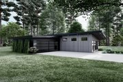 Contemporary Style House Plan - 3 Beds 2 Baths 1365 Sq/Ft Plan #923-194 