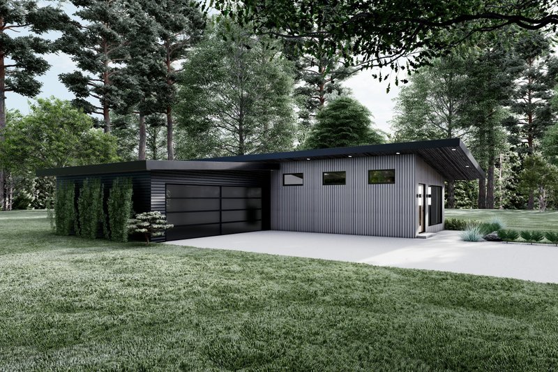 House Blueprint - Exterior - Other Elevation 1 for Contemporary House Plan #923-194 - 3 bed, 2 bath