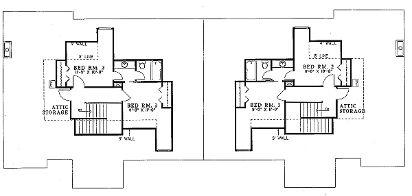 Dream House Plan - European Floor Plan - Upper Floor Plan #17-2010