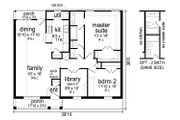 Traditional Style House Plan - 2 Beds 1 Baths 1244 Sq/Ft Plan #84-576 