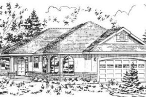 Traditional Exterior - Front Elevation Plan #18-3112