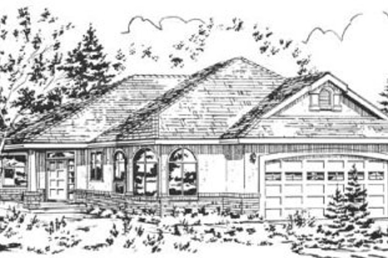 Traditional Style House Plan - 3 Beds 2 Baths 1650 Sq/Ft Plan #18-3112