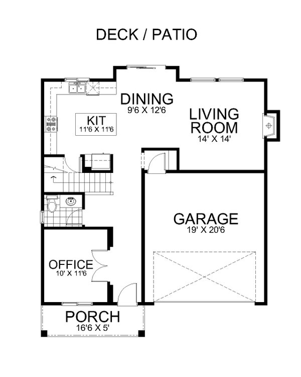 Traditional Floor Plan - Main Floor Plan #112-214