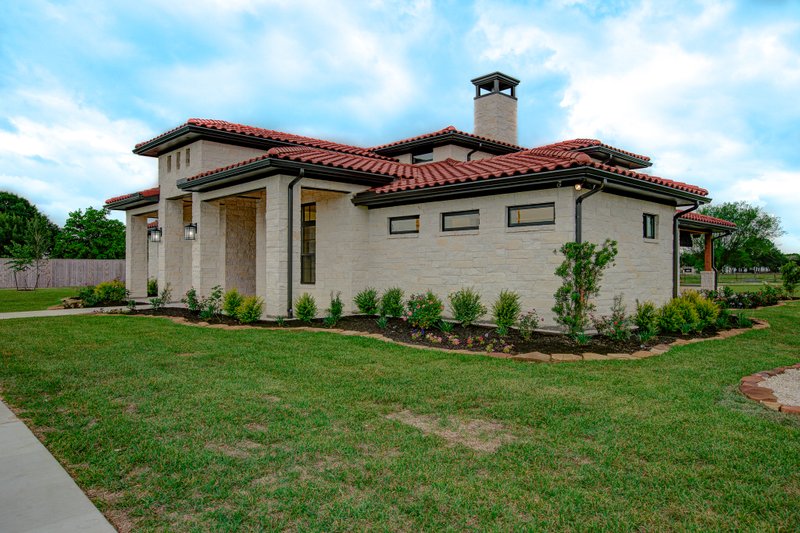 House Plan Design - Exterior - Other Elevation 1 for Mediterranean House Plan #1110-34 - 3 bed, 3 bath