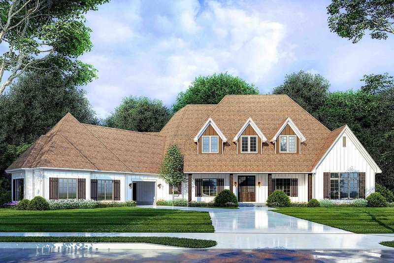 Architectural House Design - European Exterior - Front Elevation Plan #923-271