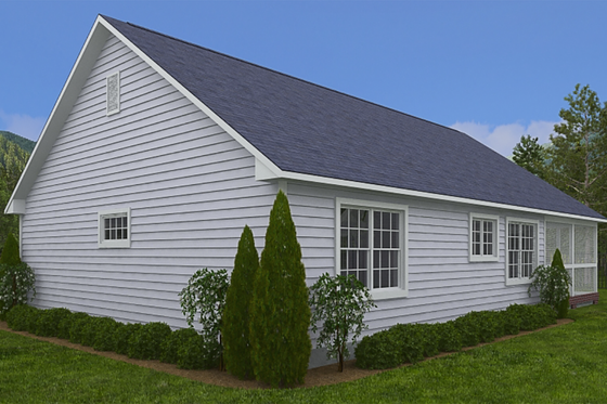 Exterior - Other Elevation 5 for Ranch House Plan #1082-6 - 3 bed, 2 bath