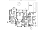 European Style House Plan - 4 Beds 3.5 Baths 3494 Sq/Ft Plan #310-335 