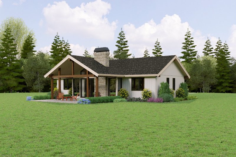House Design - Exterior - Other Elevation for Contemporary House Plan #48-1202 - 3 bed, 2 bath
