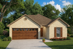 Exterior - Front Elevation 3 for Cottage House Plan #17-2535 - 3 bed, 2 bath