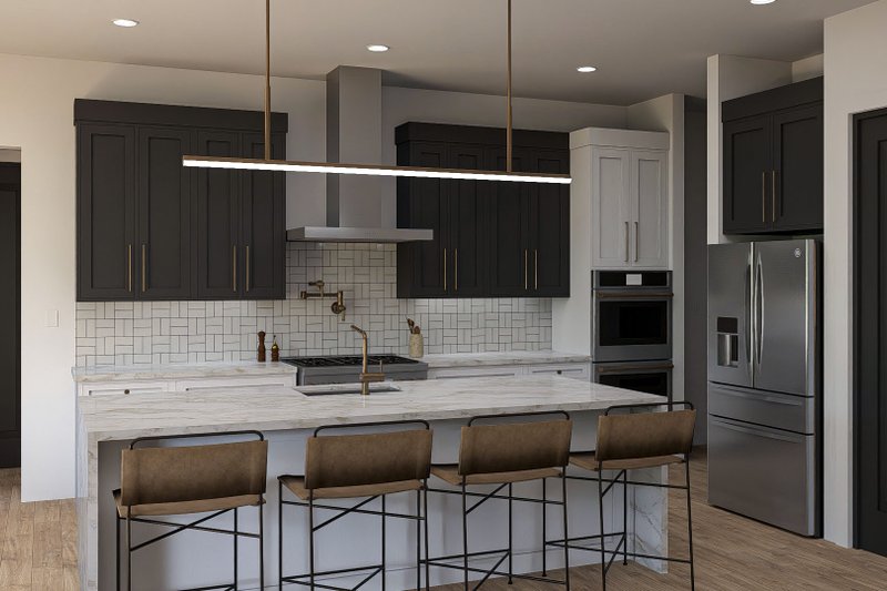 Architectural House Design - Interior - Kitchen for Prairie House Plan #455-335 - 3 bed, 2.5 bath