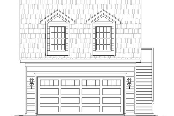 Exterior - Front Elevation 3 for Country House Plan #932-195, 0 bath