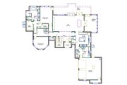 European Style House Plan - 3 Beds 4 Baths 3562 Sq/Ft Plan #408-106 
