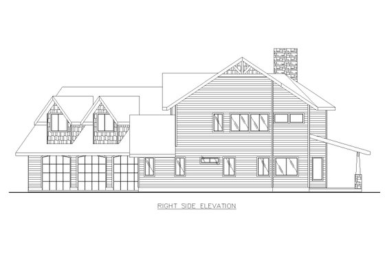Exterior - Other Elevation for Country House Plan #117-577 - 4 bed, 3.5 bath