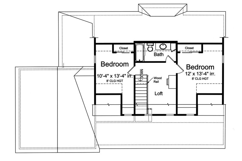 Home Plan - Floor Plan - Upper Floor for Country House Plan #46-920 - 3 bed, 2.5 bath