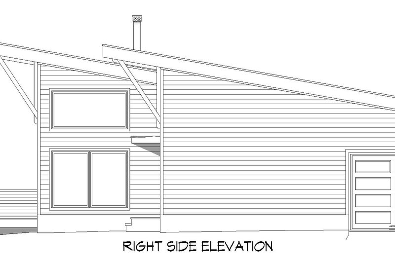 Home Plan - Exterior - Other Elevation 1 for Modern House Plan #932-933 - 2 bed, 2.5 bath