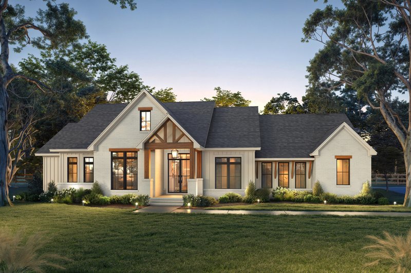 Farmhouse Style House Plan - 3 Beds 2.5 Baths 2400 Sq/Ft Plan #430-402 ...