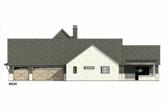 Exterior - Other Elevation 1 for European House Plan #1096-45 - 4 bed, 4.5 bath