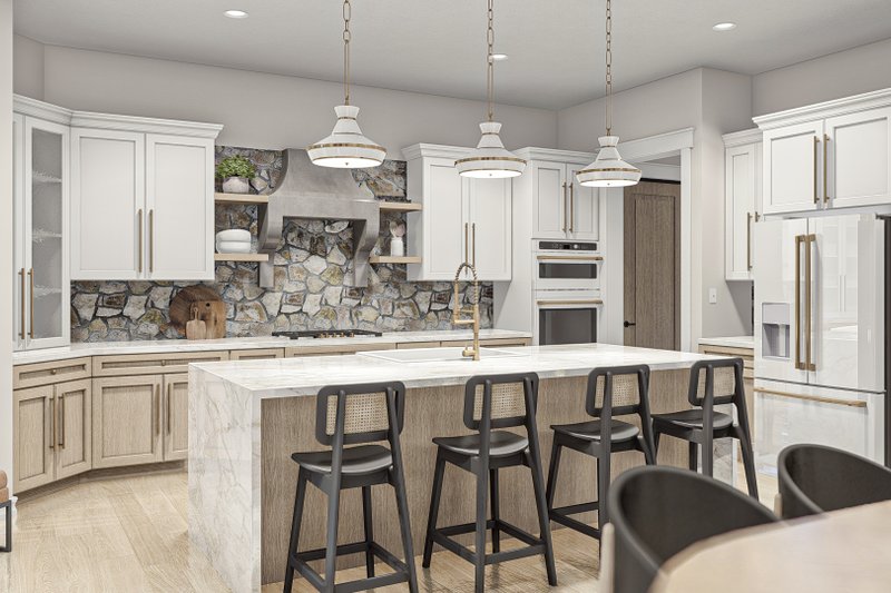 Architectural House Design - Interior - Kitchen 1 for Modern House Plan #455-606 - 3 bed, 2.5 bath