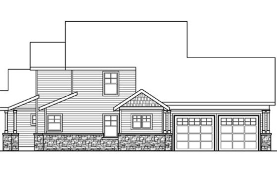 Exterior - Other Elevation 1 for Traditional House Plan #124-596 - 3 bed, 2.5 bath