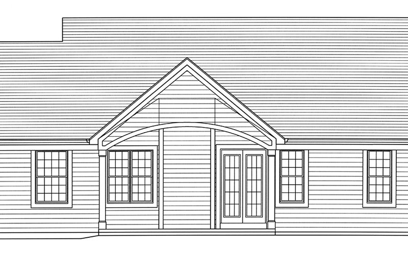 Dream House Plan - Exterior - Rear Elevation for Country House Plan #46-892 - 3 bed, 2 bath