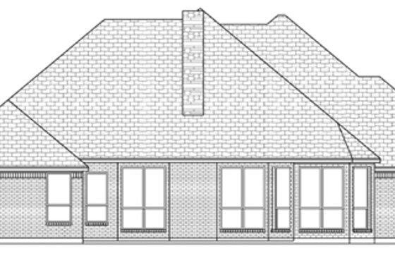 Exterior - Rear Elevation for Traditional House Plan #84-501 - 3 bed, 2 bath