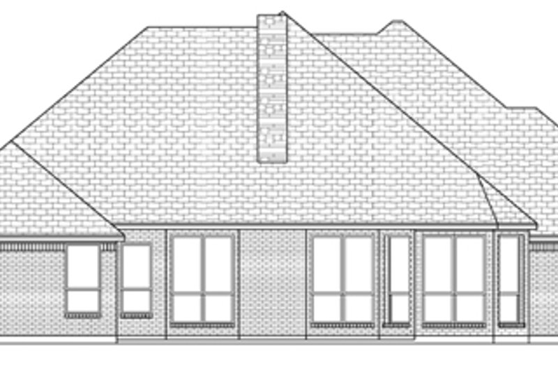 Home Plan - Exterior - Rear Elevation for Traditional House Plan #84-501 - 3 bed, 2 bath
