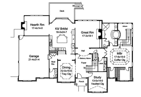 Floor Plan - Main Floor Plan #57-601