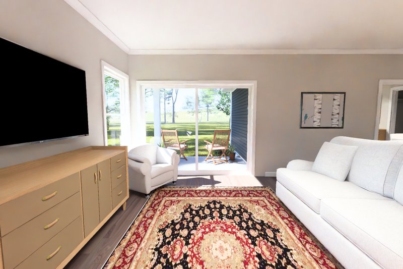 Architectural House Design - Interior - Family Room 1 for Modern House Plan #513-2466 - 4 bed, 3 bath
